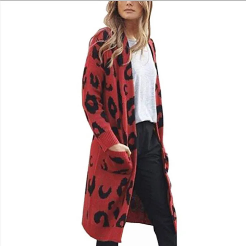 Sexy Leopard Long Cardigan Women's 2021 Autumn and Winter New Loose Street Style Printed V-neck Long Sweater Coat Multicolor
Sexy Leopard Long Cardigan Women's 2021 Autumn and Winter New Loose Street Style Printed V-neck Long Sweater Coat Multicolor