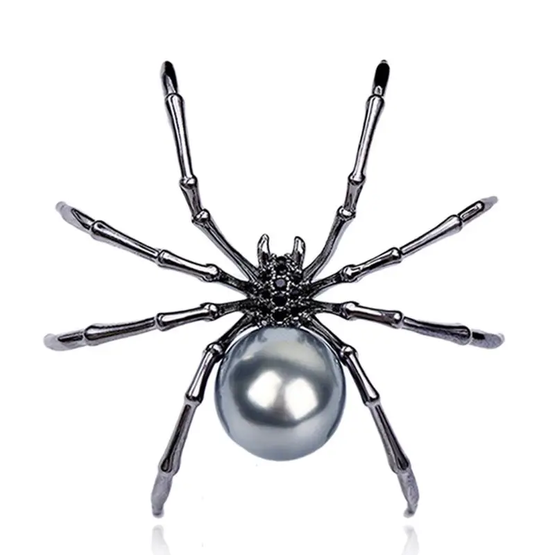 Victorian Mother of Pearl Body and Micro Pave Spider Brooches Pins Silver Tone Women Fashion Jewelry
Victorian Mother of Pearl Body and Micro Pave Spider Brooches Pins Silver Tone Women Fashion Jewelry
