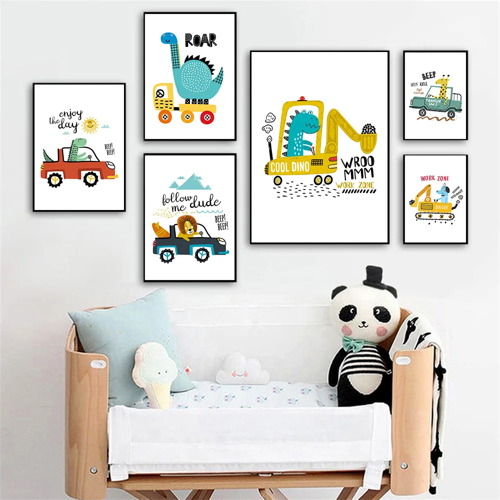 Dinosaur Crocodile Lion Giraffe Elephant Poster Car Navvy Crane Print Quotes Wall Art Canvas Painting Abstract Baby Room Decor
Dinosaur Crocodile Lion Giraffe Elephant Poster Car Navvy Crane Print Quotes Wall Art Canvas Painting Abstract Baby Room Decor