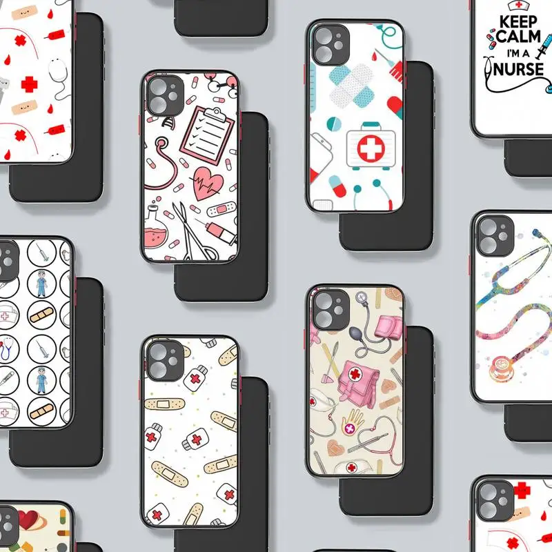 Nurse Medical Medicine Health Heart Phone Case matte transparent For iphone 7 8 11 12 plus mini x xs xr pro max cover
Nurse Medical Medicine Health Heart Phone Case matte transparent For iphone 7 8 11 12 plus mini x xs xr pro max cover