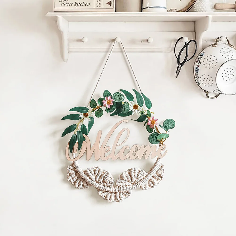 1pcs Cotton Thread Tapestry Wall Hanging Decoration Artificial Plant Flower Wreath Hand-woven Tapestry All-match Decorative Gift
1pcs Cotton Thread Tapestry Wall Hanging Decoration Artificial Plant Flower Wreath Hand-woven Tapestry All-match Decorative Gift