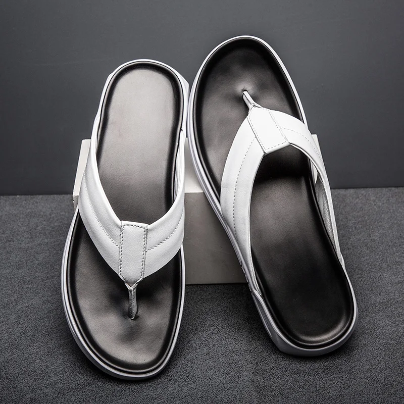 Half Slippers Rubber Slippers Outdoor Men Leather Soft Beach Slipper Shoes Summer Men's Hombre Man Flip Flops Mens Sport For
Half Slippers Rubber Slippers Outdoor Men Leather Soft Beach Slipper Shoes Summer Men's Hombre Man Flip Flops Mens Sport For
