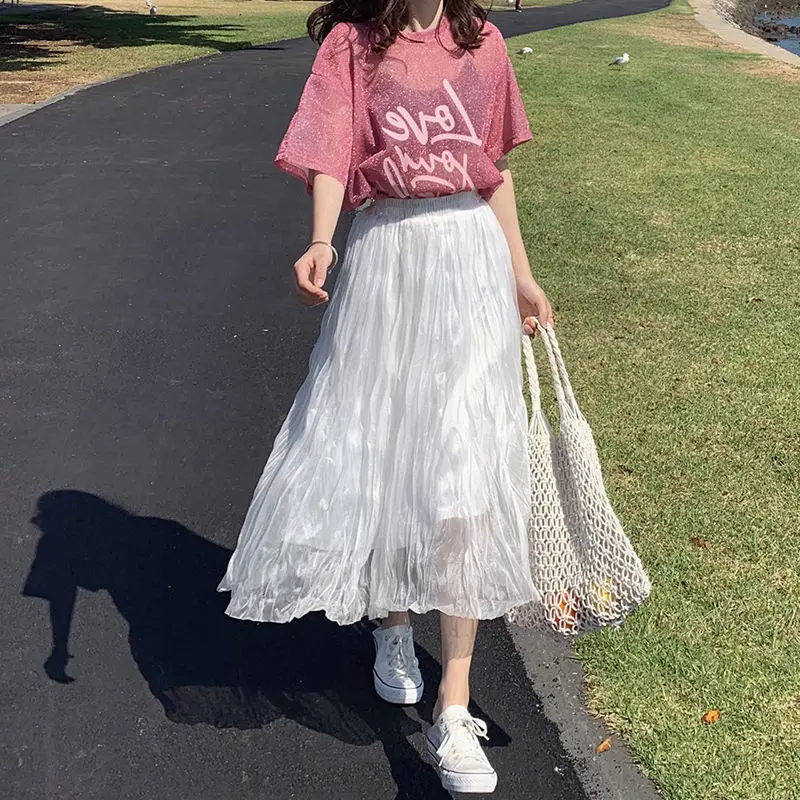 White pleated super fairy skirt children's 2021 spring new sweet gauze skirt Korean high waist skirt mid long skirt autumn
White pleated super fairy skirt children's 2021 spring new sweet gauze skirt Korean high waist skirt mid long skirt autumn