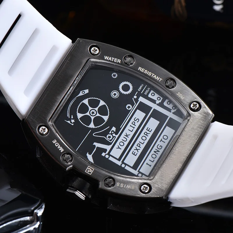 2020 Fashion Personality Silicone Tape Quartz High Quality Men's Watch Digital Calendar Pointer Watch
2020 Fashion Personality Silicone Tape Quartz High Quality Men's Watch Digital Calendar Pointer Watch