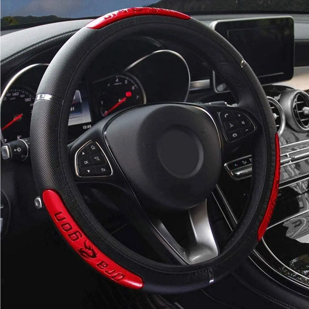 Чехлы рулевого колеса автомобиля китайский дракон для Audi A1 A3 A4 B6 B8 B9 A5 A6 A7 A8 C5 Q7 Q3 Q5