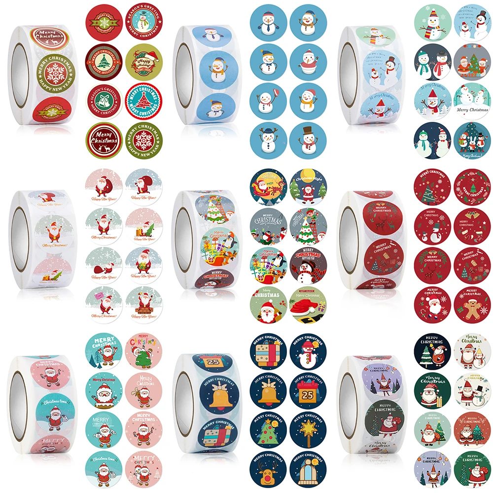 500pcs/roll Christmas Sticker Gift Label Santa Claus Snowflake DIY Student 2.5cm Sticker Xmas Party Decoration 
500pcs/roll Christmas Sticker Gift Label Santa Claus Snowflake DIY Student 2.5cm Sticker Xmas Party Decoration