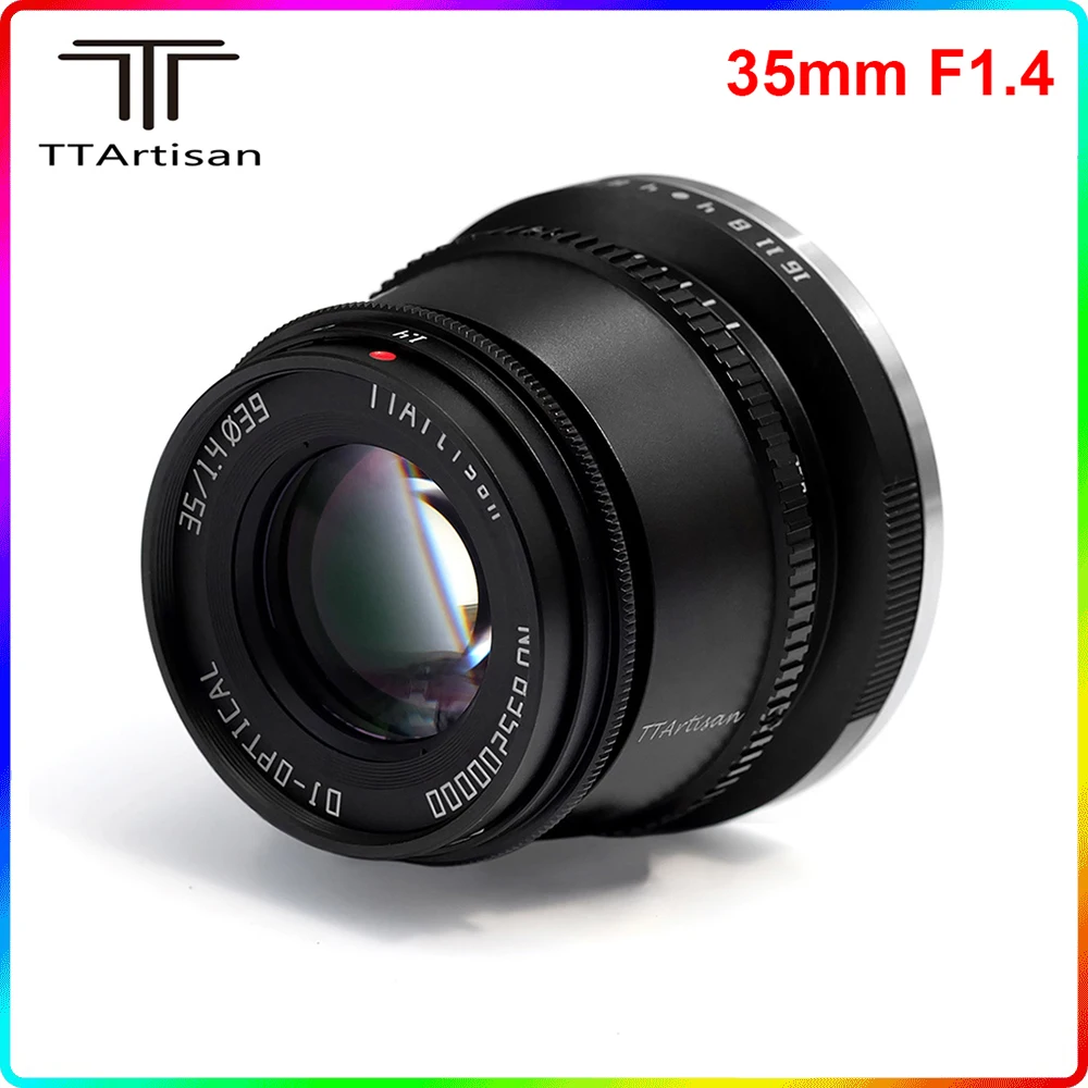TTArtisan 35 мм F1.4 Φ объектив с ручной фокусировкой для Sony E-Mount Fuji Nikon Z M4/3 Mount Cameras A6600 A6500
