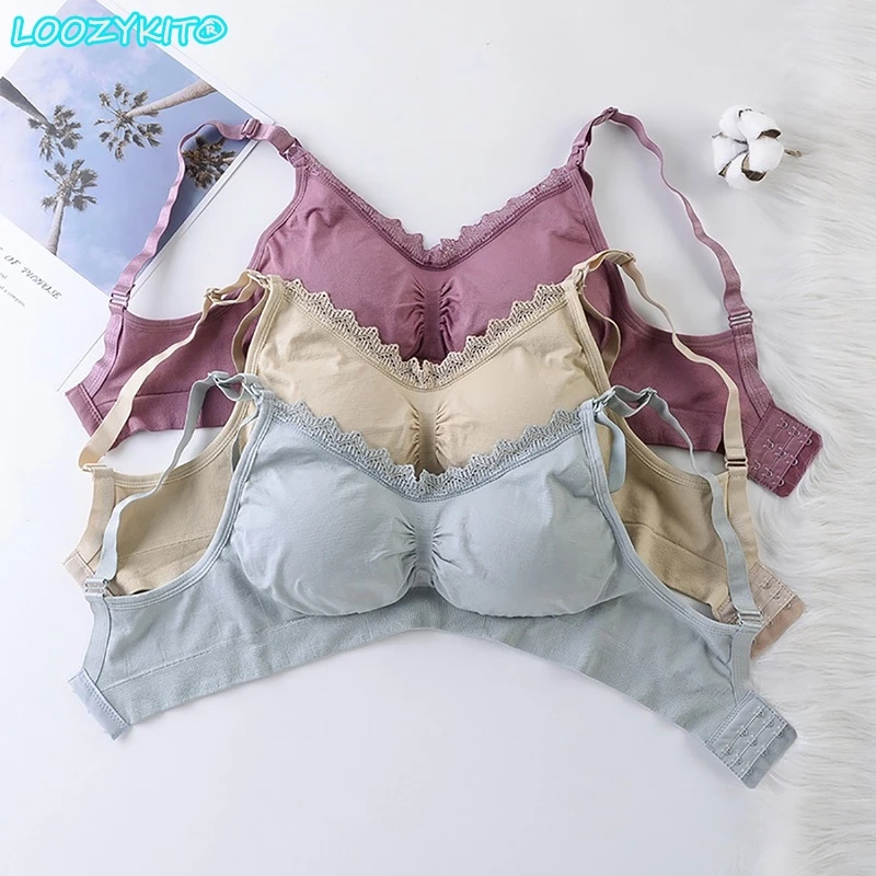 Women's Breast-feeding Bra Gathered Underwear Thin Lace Underwear Adjustable Bra Large Size Bra
Women's Breast-feeding Bra Gathered Underwear Thin Lace Underwear Adjustable Bra Large Size Bra