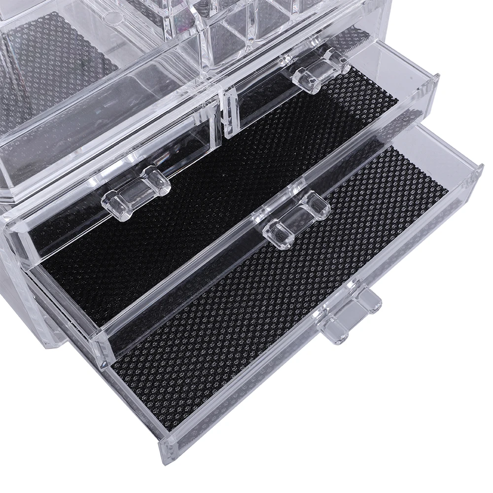 Makeup Case Multi-check & 4 Drawers Integrated Acrylic Cosmetics Organizer Transparent white190813205
Makeup Case Multi-check & 4 Drawers Integrated Acrylic Cosmetics Organizer Transparent white190813205