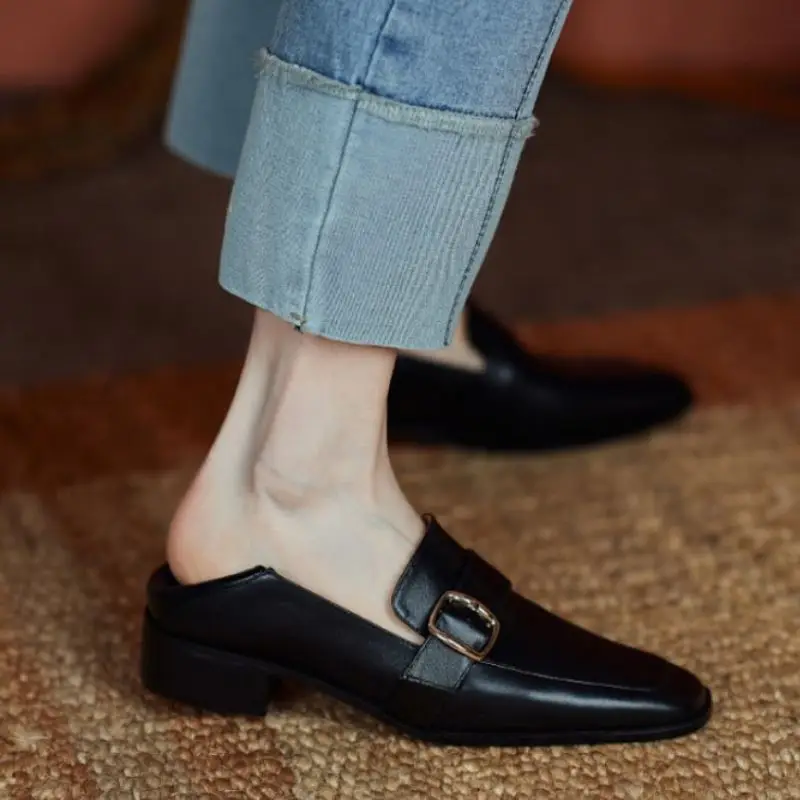 Rizabina size 33-40 real leather women pumps fashion buckle square toe spring shoes woman thick heel office lady daily footwear
Rizabina size 33-40 real leather women pumps fashion buckle square toe spring shoes woman thick heel office lady daily footwear