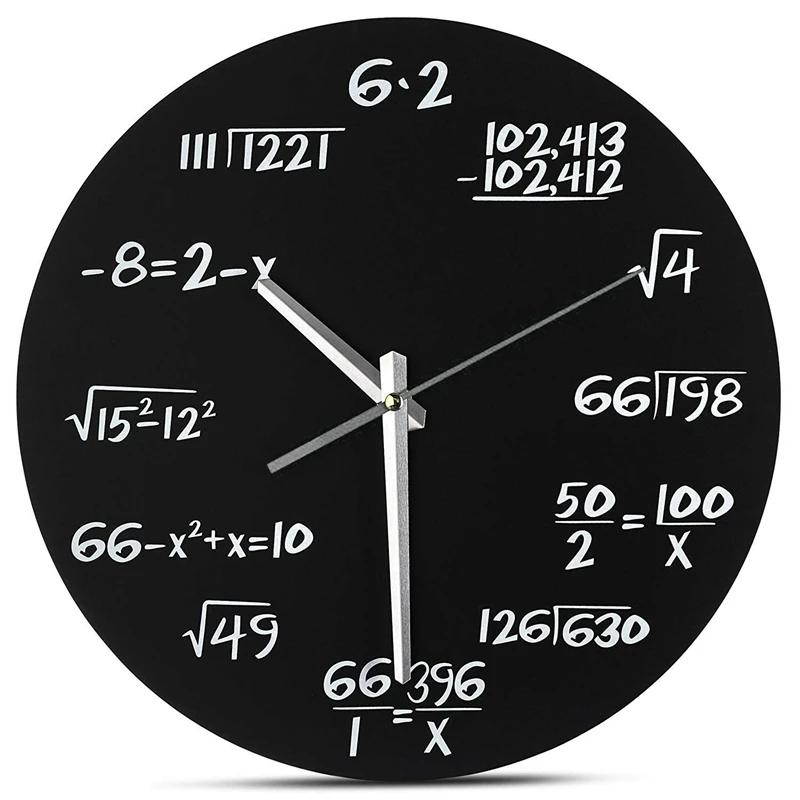 Математические настенные часы-уникальные часы-каждый час отмечен простым