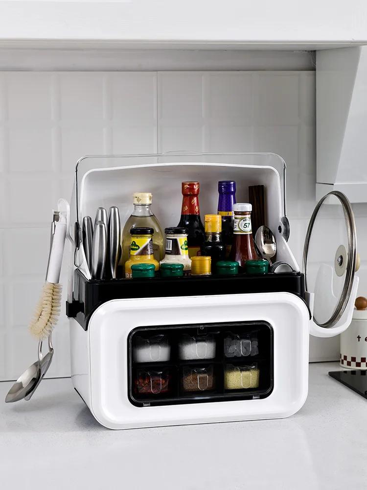 Oil-proof Kitchen Racks Knife Holder Seasoning Supplies Storage Rack Multi-function Chopsticks Storage Box With Lid Thickening
Oil-proof Kitchen Racks Knife Holder Seasoning Supplies Storage Rack Multi-function Chopsticks Storage Box With Lid Thickening