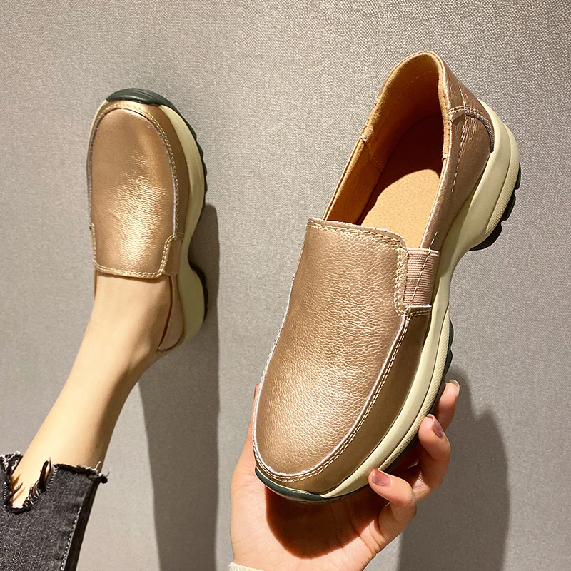 2022 Spring Leather Slip On Flat Loafers Women Shoes Non-Slip Outdoor Jogging Walking Fashion Sport Female Trainers Thick Sole
2022 Spring Leather Slip On Flat Loafers Women Shoes Non-Slip Outdoor Jogging Walking Fashion Sport Female Trainers Thick Sole