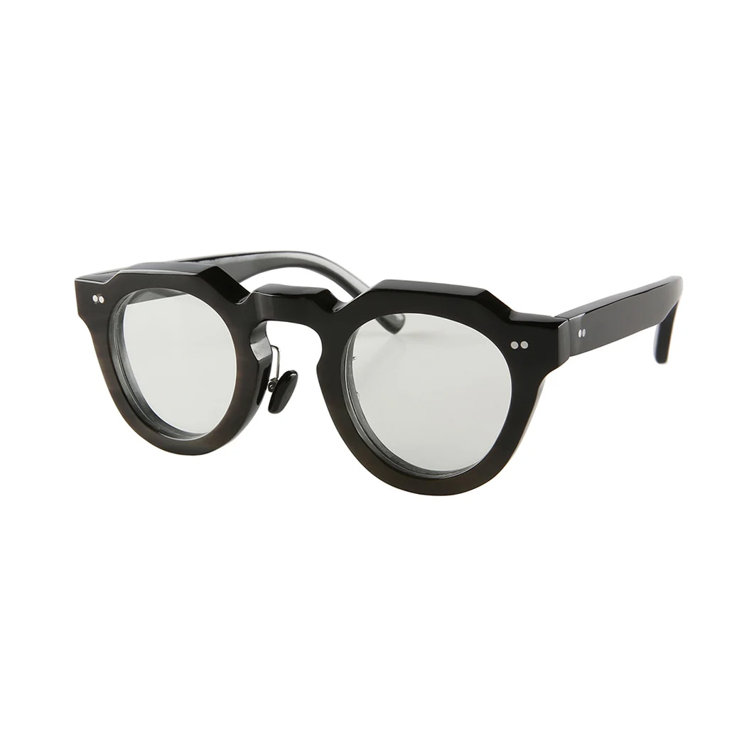 Retro Classic Fashion French Style Rivets Decorated Hand-made Round Thick Black Buffalo Horn Eyewear Spectacles Eyeglasses Frame
Retro Classic Fashion French Style Rivets Decorated Hand-made Round Thick Black Buffalo Horn Eyewear Spectacles Eyeglasses Frame