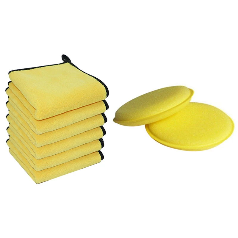 2x полировки воском воск пены, аппликатор-спонж, пусковые площадки & 6 шт Автомойка микрофибры Полотенца автоматическая Чистка салфетка для с...
2x полировки воском воск пены, аппликатор-спонж, пусковые площадки & 6 шт Автомойка микрофибры Полотенца автоматическая Чистка салфетка для с...