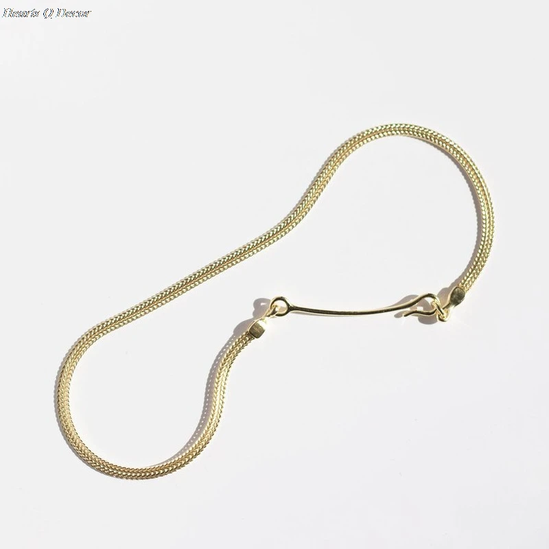 Brass Geo Pave Hook Linked Necklace Designer T Show Runway Boho Trendy Gown Wedding Jewelry Rare Japan Korean Style Ins
Brass Geo Pave Hook Linked Necklace Designer T Show Runway Boho Trendy Gown Wedding Jewelry Rare Japan Korean Style Ins