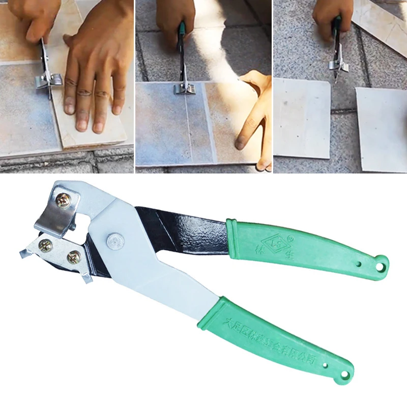 Portable Ceramic Tile Cutting Clip Pliers Glass Quick Cutter DIY Tool Supplies