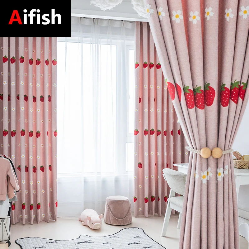 Simple Modern Strawberry Fruit Curtain Tulle For Living Room Bedroom Children's Shading Window Screening Kitchen Sheer Cortinas
Simple Modern Strawberry Fruit Curtain Tulle For Living Room Bedroom Children's Shading Window Screening Kitchen Sheer Cortinas