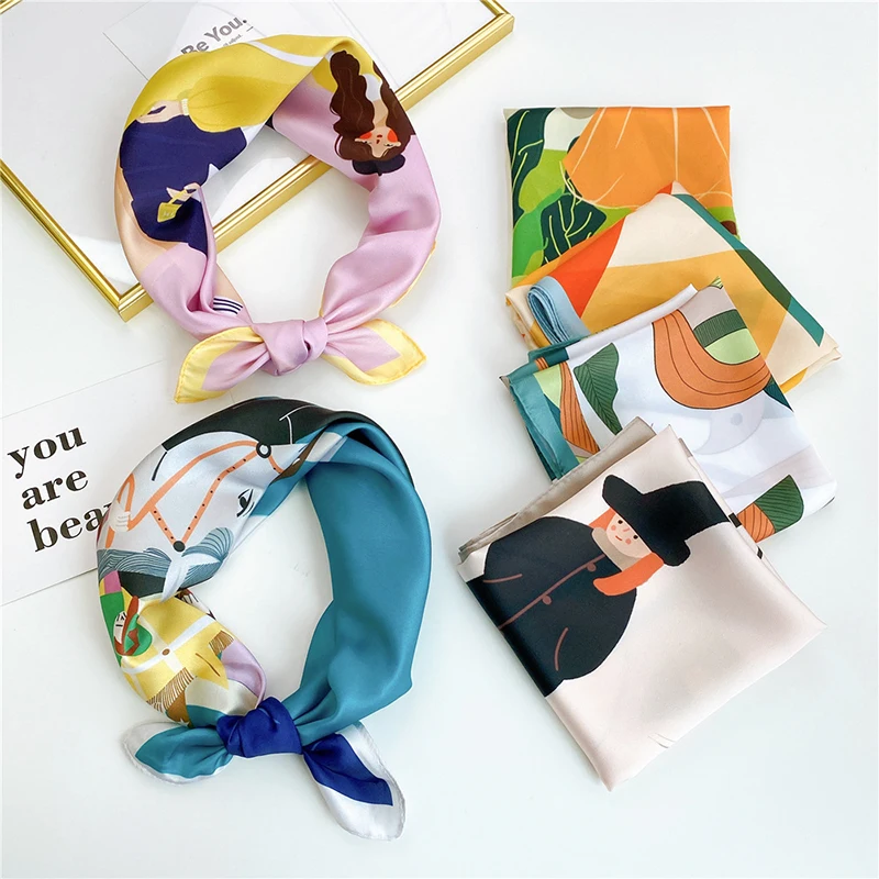 53 Colors Women Small Square Scarf Print Neckerchief Colorful Headscarf DIY Hair Scarf Headband Silk Scarves Head Neck Scarves
53 Colors Women Small Square Scarf Print Neckerchief Colorful Headscarf DIY Hair Scarf Headband Silk Scarves Head Neck Scarves