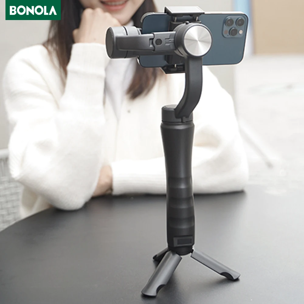 Bonola складной 3 х позиционный ручной карданный стабилизатор для смартфона палка