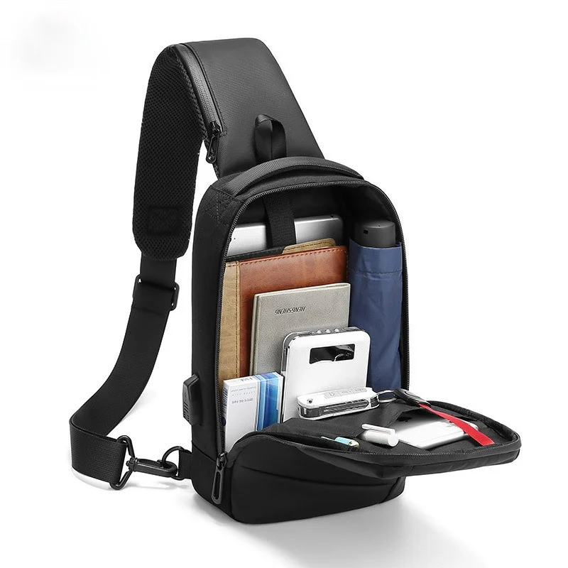 Crossbody Bags Men USB Charging Waterproof Messenger Chest Bag Male Short Trip Sling Bag Large Capacity Shoulder Bag Black
Crossbody Bags Men USB Charging Waterproof Messenger Chest Bag Male Short Trip Sling Bag Large Capacity Shoulder Bag Black