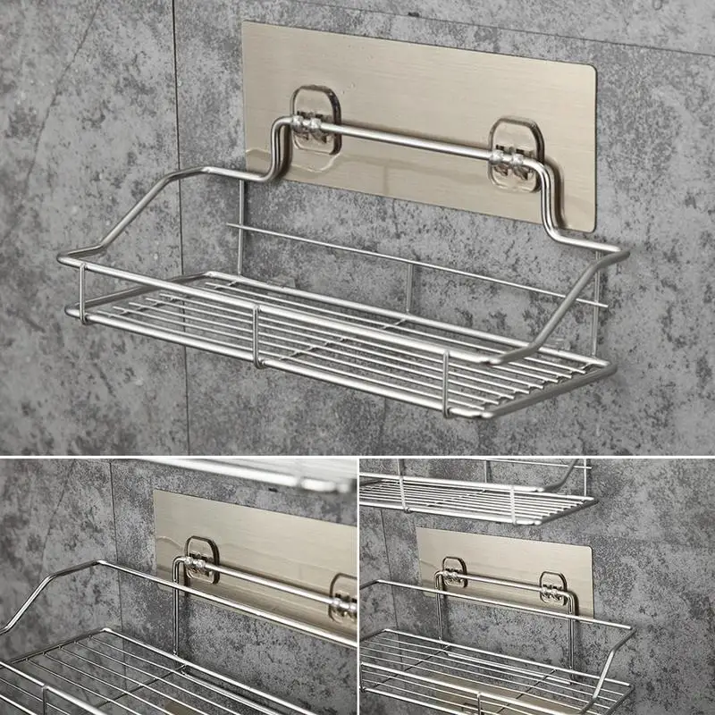 Stainless Steel Bathroom Storage Shelf Punch-Free Kitchen Bathroom Toilet Wall Hanging Storage Rack
Stainless Steel Bathroom Storage Shelf Punch-Free Kitchen Bathroom Toilet Wall Hanging Storage Rack