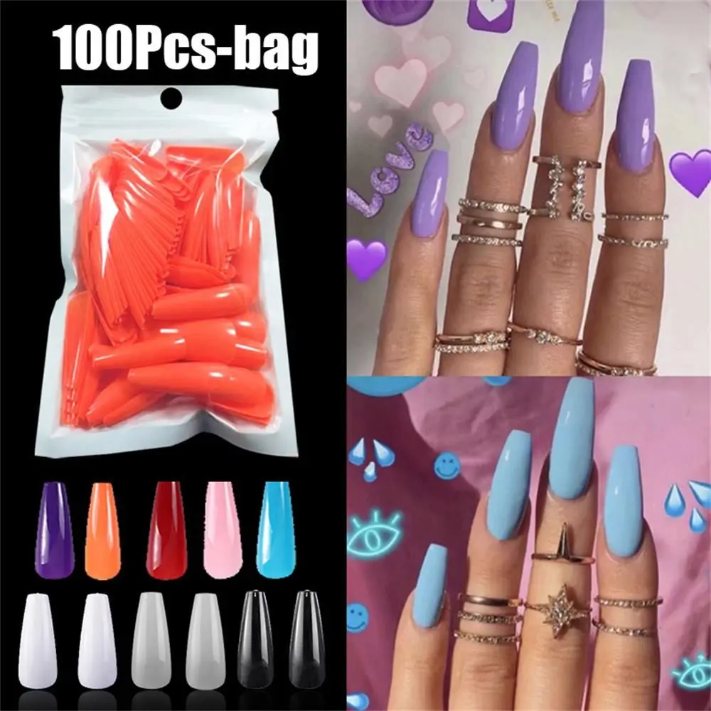 100pcs Candy color DIY UV Gel Acrylic Full Cover Coffin Fake Nails Manicure False Nail Tips 
100pcs Candy color DIY UV Gel Acrylic Full Cover Coffin Fake Nails Manicure False Nail Tips