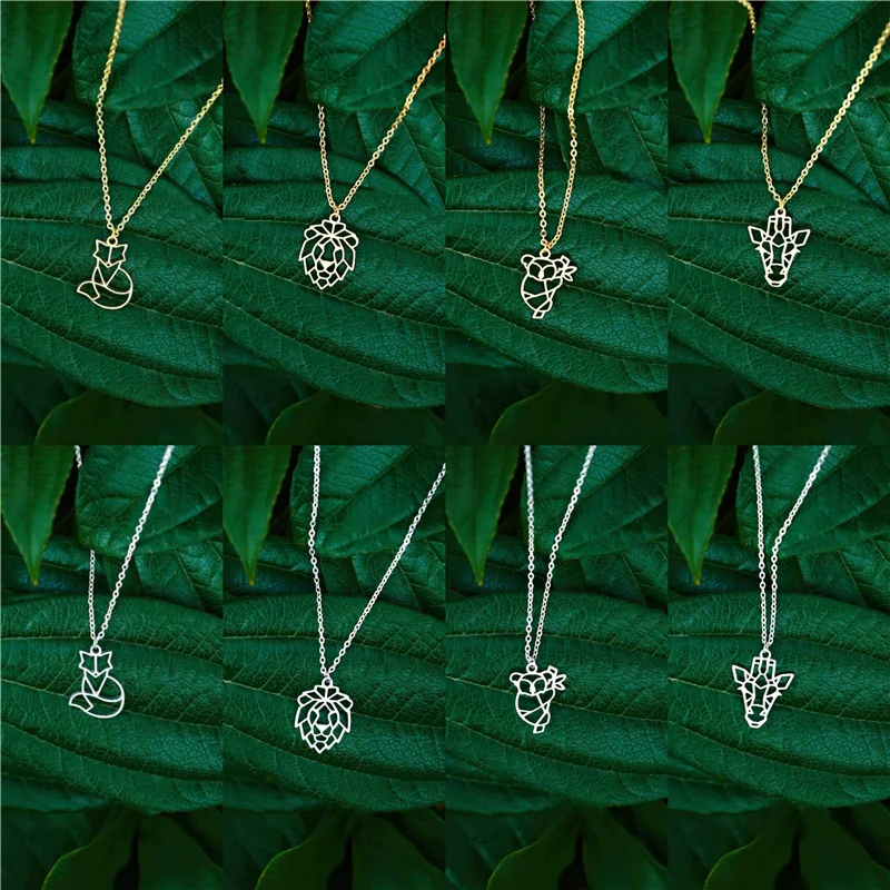 Fashion Punk Koala Fox Wolf Deer Lion Animal Pendant Necklace Stainless Steel Statement Box Chain Male Men Necklaces Jewelry
Fashion Punk Koala Fox Wolf Deer Lion Animal Pendant Necklace Stainless Steel Statement Box Chain Male Men Necklaces Jewelry