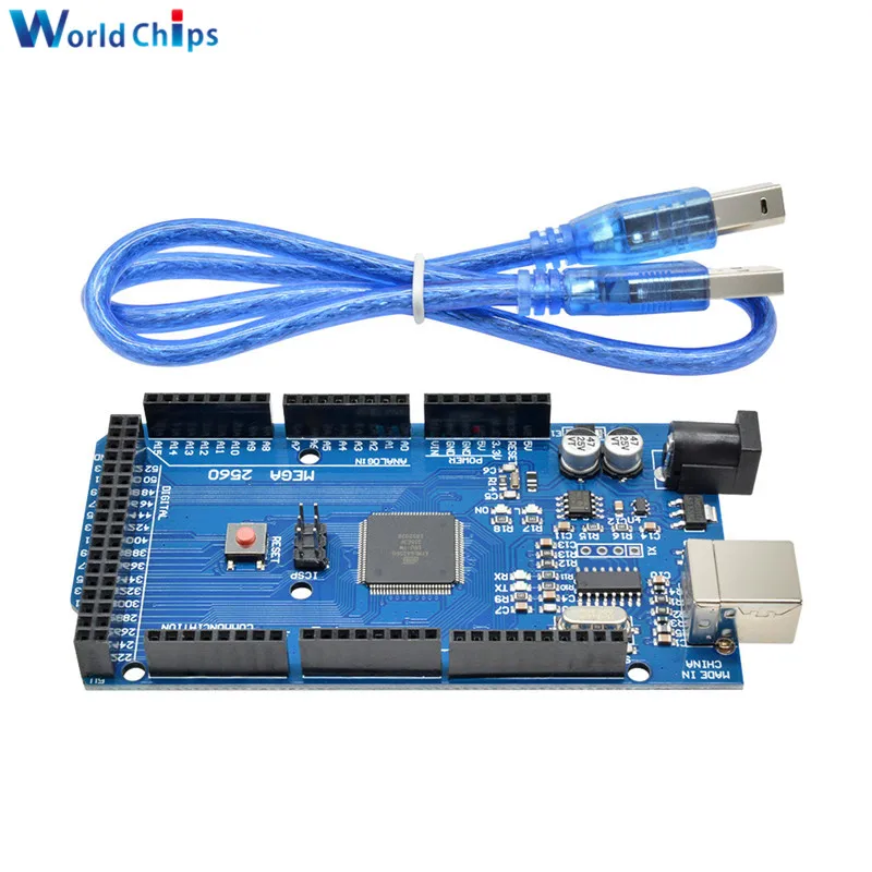 Плата MEGA2560 Mega 2560 R3 REV3 модуль платы CH340G для USB кабеля совместимый с платой