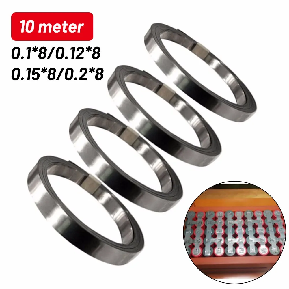 Nickel Sheet 0.2*8*10M 18650Li-ion Battery Plated Steel Nickel Sheet Belt Strip Cell Spot Welding
Nickel Sheet 0.2*8*10M 18650Li-ion Battery Plated Steel Nickel Sheet Belt Strip Cell Spot Welding