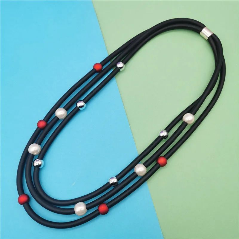 Marliwoo NEW Pearl Choker Necklaces For Women Rubber Jewelry Statement Necklace Handmade Silicone Necklace Festival Accessories
Marliwoo NEW Pearl Choker Necklaces For Women Rubber Jewelry Statement Necklace Handmade Silicone Necklace Festival Accessories