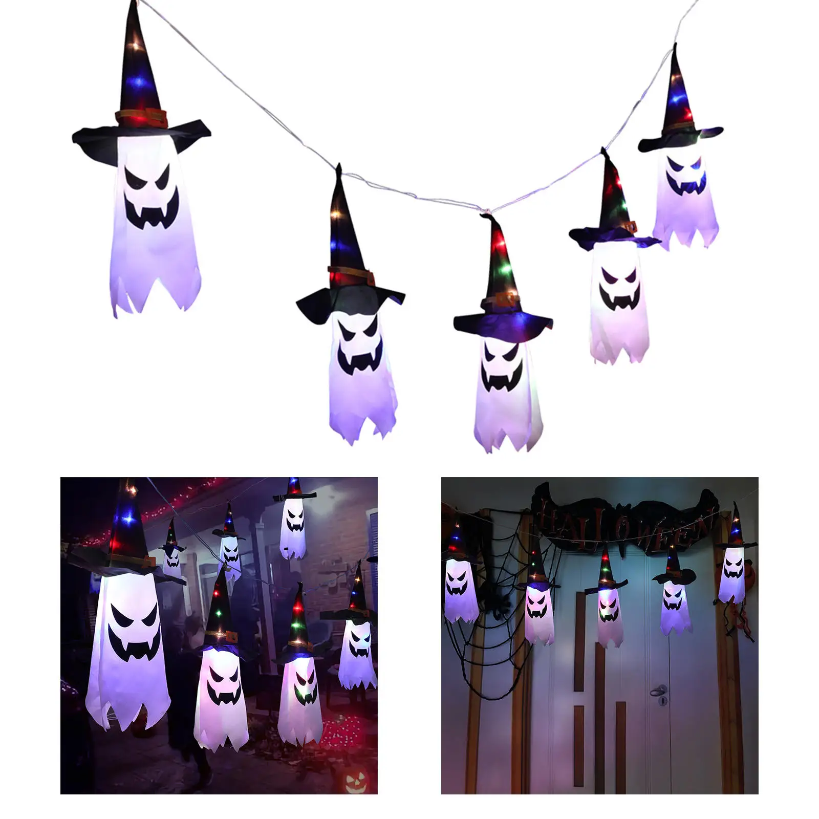 3M LED Wizard Hat String Light Halloween Ghost Light String Festival Bar Home Party Decor Outdoor Glowing Halloween Ornament
3M LED Wizard Hat String Light Halloween Ghost Light String Festival Bar Home Party Decor Outdoor Glowing Halloween Ornament