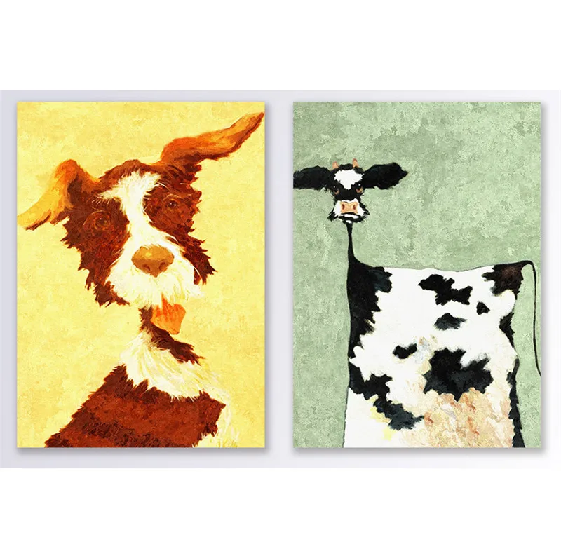 Cartoon Animal Canvas Painting Dog Poster and Prints Painting Wall Art Pictures for children's bedroom Kids Room Decoration
Cartoon Animal Canvas Painting Dog Poster and Prints Painting Wall Art Pictures for children's bedroom Kids Room Decoration