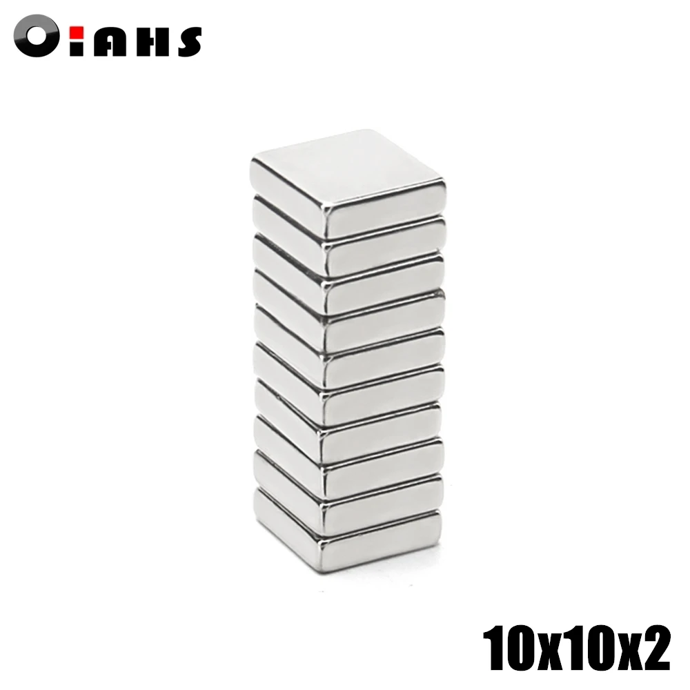 200Pcs 10x10x2mm Neodymium Magnet 10*10*2 mm N35 NdFeB Block Super Powerful Strong Permanent Magnetic imanes Block
200Pcs 10x10x2mm Neodymium Magnet 10*10*2 mm N35 NdFeB Block Super Powerful Strong Permanent Magnetic imanes Block