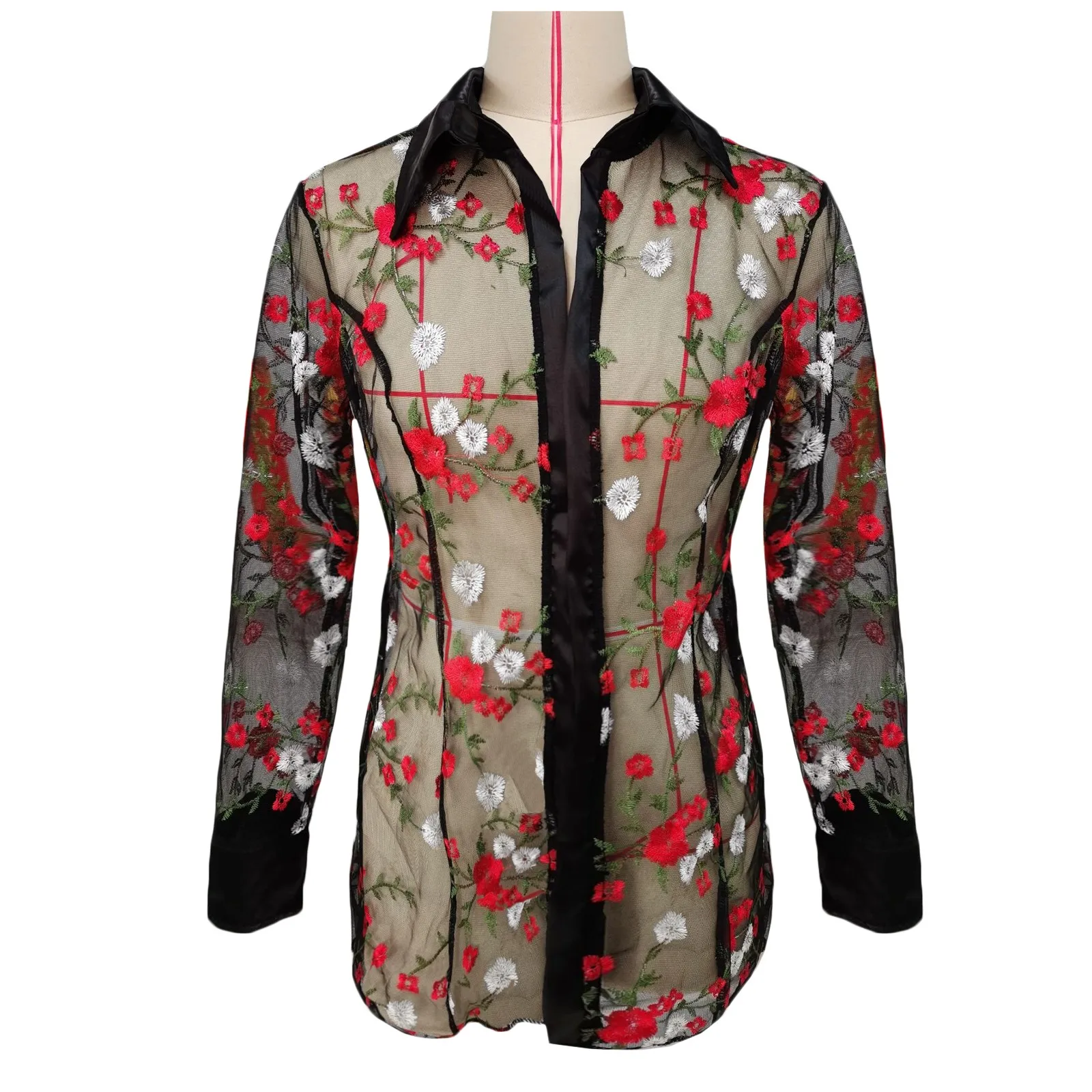 Erotic Sleepwear New Embroidered Floral Sheer Mesh Shirt Women Sexy Bodydoll Lingerie Tops Long Sleeve Lingerie Femme Sexy Porno
Erotic Sleepwear New Embroidered Floral Sheer Mesh Shirt Women Sexy Bodydoll Lingerie Tops Long Sleeve Lingerie Femme Sexy Porno