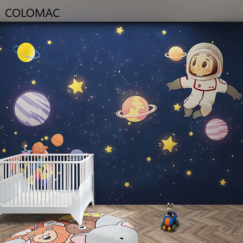 Colomac Custom 3D Blue Children's Bedroom Background Ceiling Wallpaper Cartoon Space Universe Sky Star Mural Dropshipping
Colomac Custom 3D Blue Children's Bedroom Background Ceiling Wallpaper Cartoon Space Universe Sky Star Mural Dropshipping