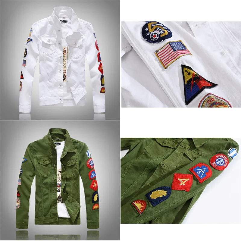 Men's trendy Korean denim jacket men's slim long-sleeved denim jacket men's patch green denim jacket
Men's trendy Korean denim jacket men's slim long-sleeved denim jacket men's patch green denim jacket