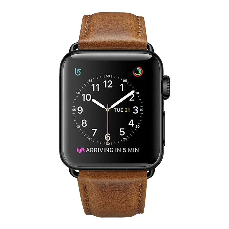 Новый Винтажный коричневый ремешок для наручных часов Apple Watch версии 44 мм 40 42 38
