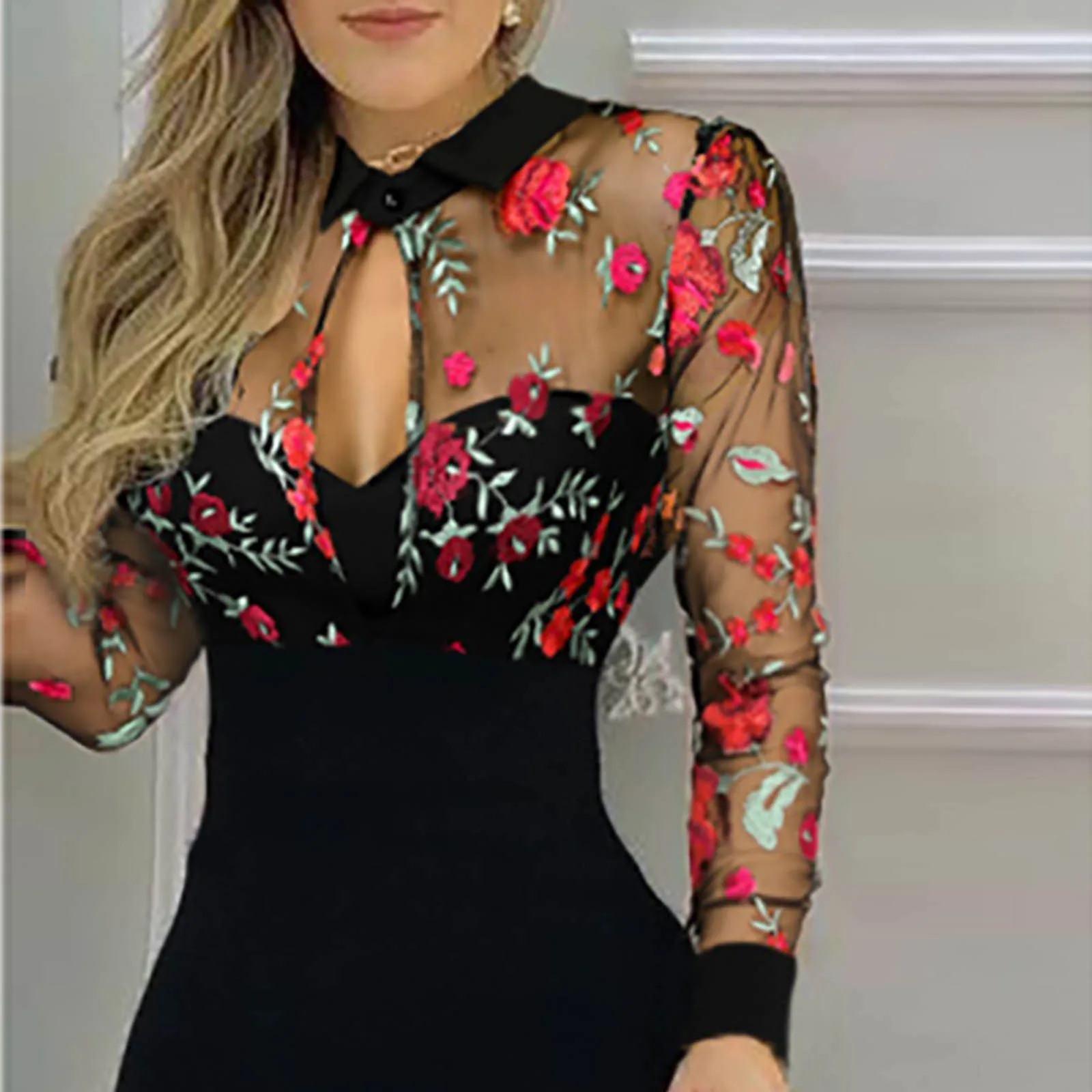 Lolita Woman Dress Bodycon Dress Wrap Dress Women Slit Ruffles Hem Floral Pattern Slimming Lace Long Sleeve Dress
Lolita Woman Dress Bodycon Dress Wrap Dress Women Slit Ruffles Hem Floral Pattern Slimming Lace Long Sleeve Dress