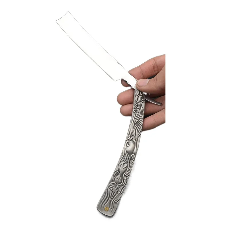 Barber Razor Haircut Beard Eyebrow Shaving Tool Manual Depilation Razor Hairdresser Trimming Blades Replaceable
Barber Razor Haircut Beard Eyebrow Shaving Tool Manual Depilation Razor Hairdresser Trimming Blades Replaceable