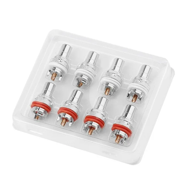 8PCS RCA Connector Female HiFi Audio Jack Speaker Connectors RCA Lotus Plug Pure Copper Gold plated RCA Socket Chassis Plugs
8PCS RCA Connector Female HiFi Audio Jack Speaker Connectors RCA Lotus Plug Pure Copper Gold plated RCA Socket Chassis Plugs