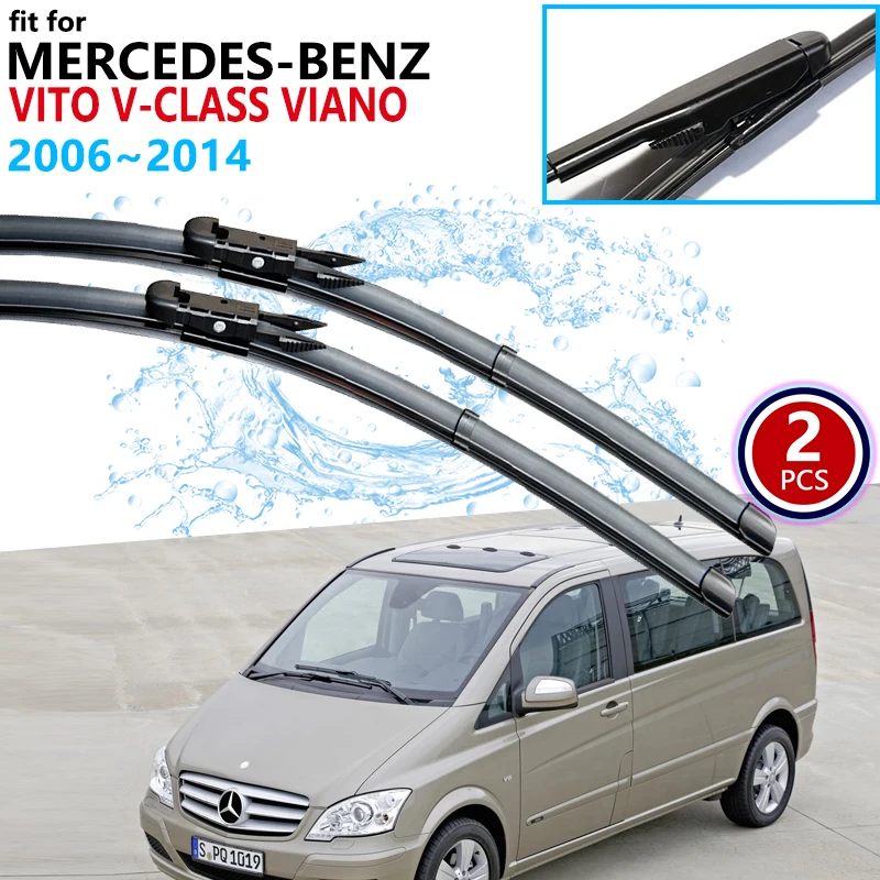 Car Wiper Blades for Mercedes Benz Vito V-Class Viano Valente Metris W639 2006~2014 Windscreen Wipers 2007 2008 Car Accessories
Car Wiper Blades for Mercedes Benz Vito V-Class Viano Valente Metris W639 2006~2014 Windscreen Wipers 2007 2008 Car Accessories