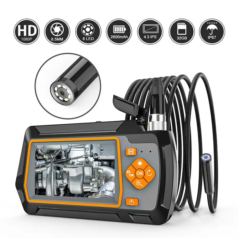 Bakeey AGC-430 8,5 мм бороскоп Камера 1080P HD 8LED Регулируемый промышленный объектив IP67 2600 мА/ч, 1 м гибкая змея кабель осмотрите
Bakeey AGC-430 8,5 мм бороскоп Камера 1080P HD 8LED Регулируемый промышленный объектив IP67 2600 мА/ч, 1 м гибкая змея кабель осмотрите