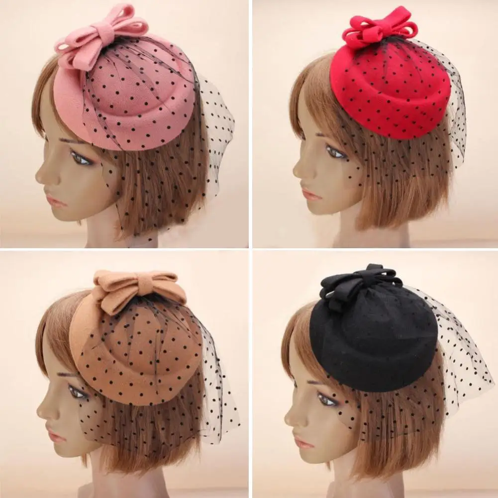 Women Fascinator Bowknot Hairclip Hair Pillbox Cocktail Party Hat Veils Accessory HOT SALES
Women Fascinator Bowknot Hairclip Hair Pillbox Cocktail Party Hat Veils Accessory HOT SALES