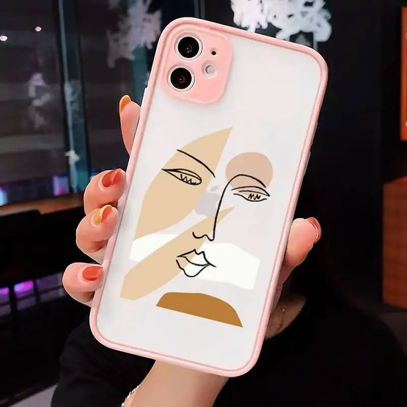 Art Retro Abstract Geometry Phone Case For iPhone 12 11 Mini Pro XR XS Max 7 8 Plus X Matte transparent Pink Back Cover
Art Retro Abstract Geometry Phone Case For iPhone 12 11 Mini Pro XR XS Max 7 8 Plus X Matte transparent Pink Back Cover