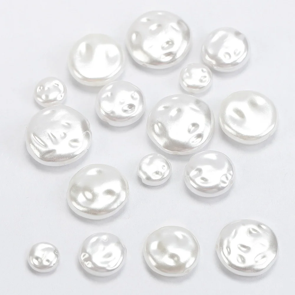 20pcs Baroque Irregular Flat Round Acrylic Imitation Pearl Loose Beads Earrings DIY Accessories Jewelry Making Supplies
20pcs Baroque Irregular Flat Round Acrylic Imitation Pearl Loose Beads Earrings DIY Accessories Jewelry Making Supplies