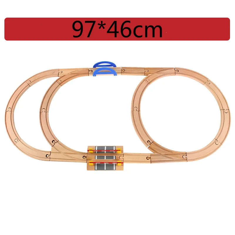 Wooden Train Track Set Compatible Ring Track Circular Orbit Assemble Accessories Magnetic Small Train Puzzle Toys for Children
Wooden Train Track Set Compatible Ring Track Circular Orbit Assemble Accessories Magnetic Small Train Puzzle Toys for Children