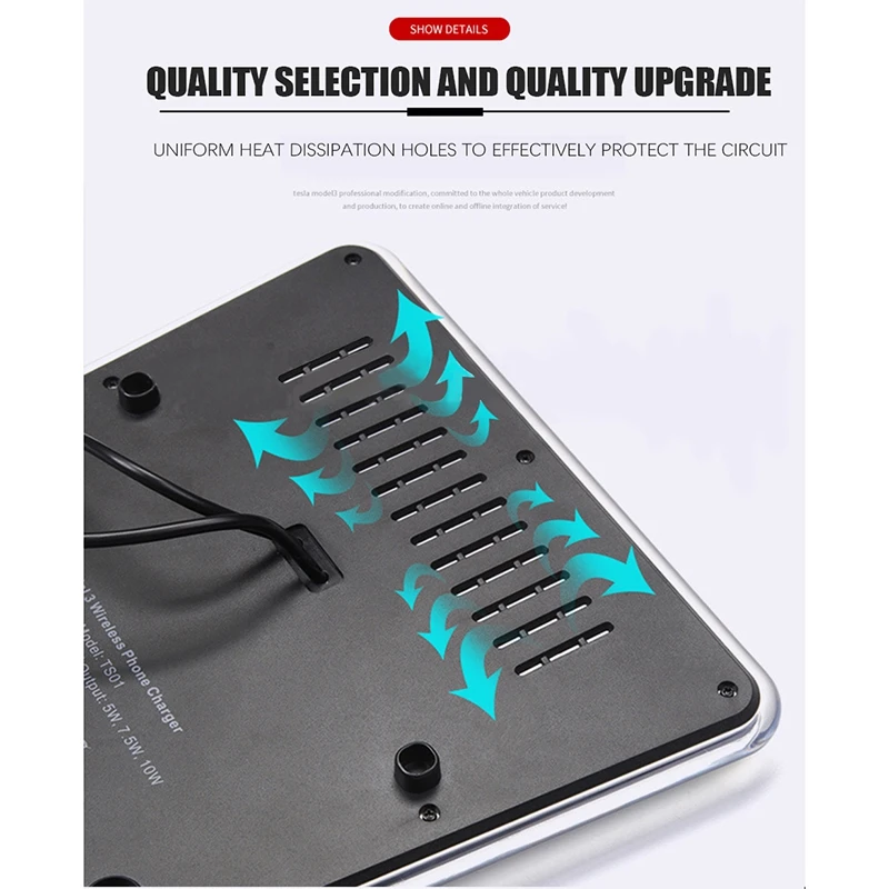 Model 3 Wireless Charger 10W Qi Fast Charge Car Charging Pad Wireless Charging Pad Smartphone Charging for Tesla Model3
Model 3 Wireless Charger 10W Qi Fast Charge Car Charging Pad Wireless Charging Pad Smartphone Charging for Tesla Model3
