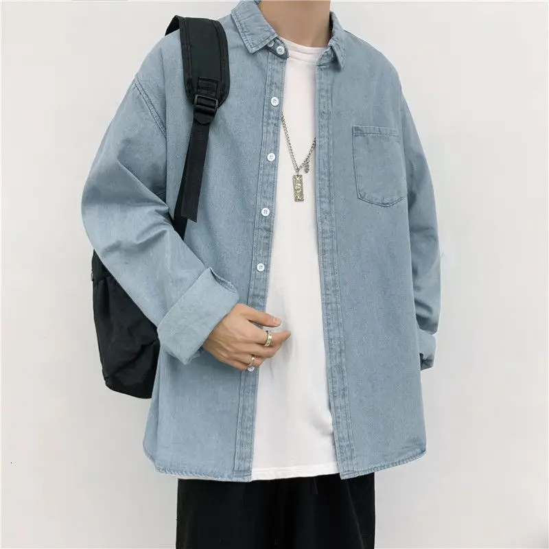 Blue Denim Jean Jacket For Men Style Men's Spring Autumn Trend All-match Cargo Coat Shirt Thin Hiphop Streetwear Men's Clothes
Blue Denim Jean Jacket For Men Style Men's Spring Autumn Trend All-match Cargo Coat Shirt Thin Hiphop Streetwear Men's Clothes