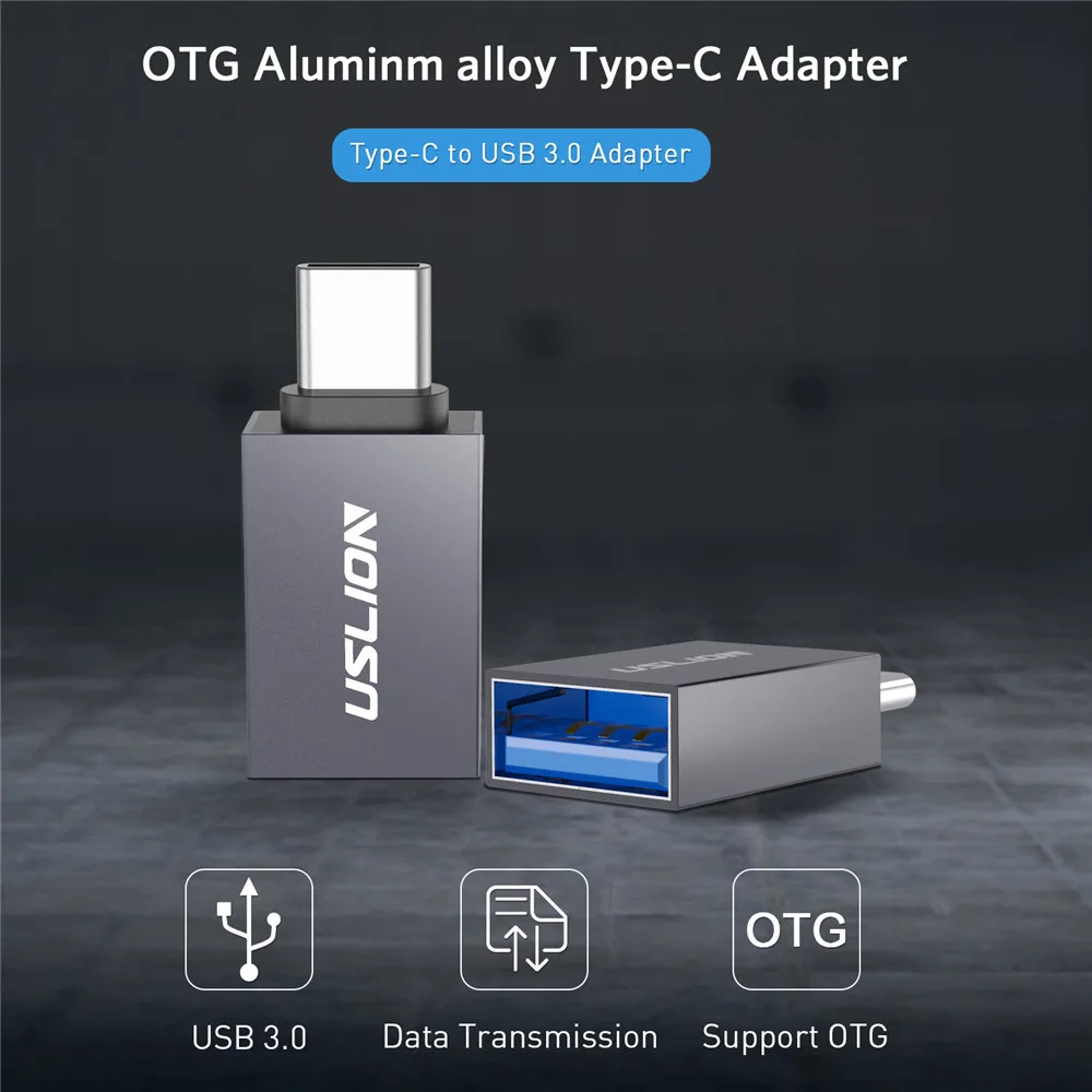 Переходник USLION с USB Type C на OTG переходник папа мама для Macbook Samsung S21 S20 Xiaomi адаптер |